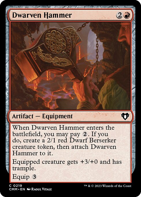 Dwarven Hammer (219) [Commander Masters]