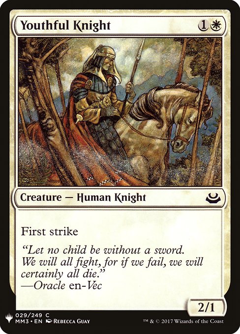 Youthful Knight (MM3-29) [The List]