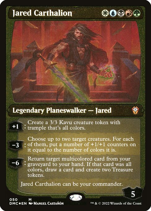 Jared Carthalion (50) [Dominaria United Commander] [Etched]