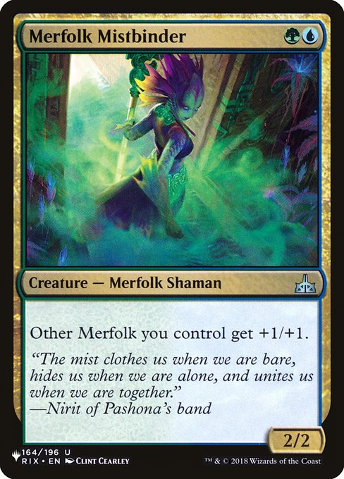 Merfolk Mistbinder (RIX-164) [The List]