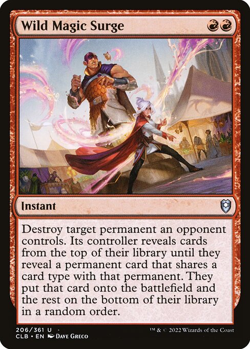 Wild Magic Surge (206) [Commander Legends: Battle for Baldur's Gate]