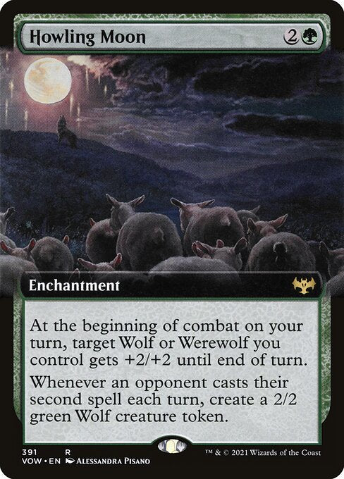 Howling Moon (391) [Innistrad: Crimson Vow] [Extended Art]