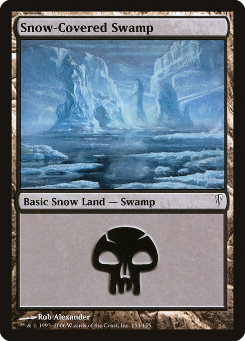 Snow-Covered Swamp (153) [Coldsnap]