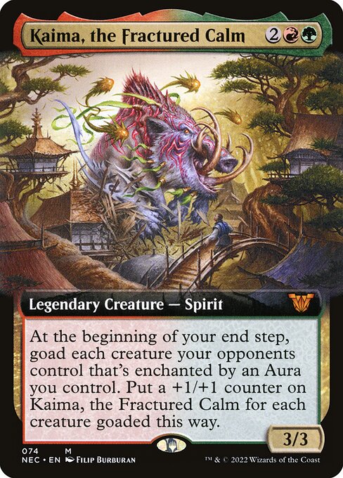 Kaima, the Fractured Calm (74) [Neon Dynasty Commander] [Extended Art]