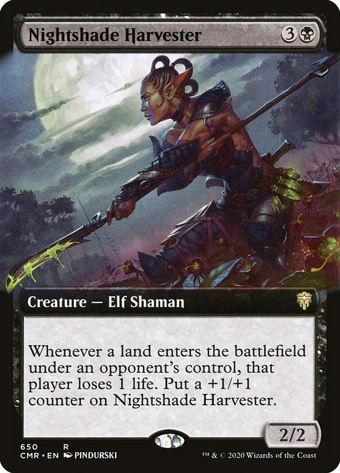 Nightshade Harvester (650) [Commander Legends] [Extended Art]