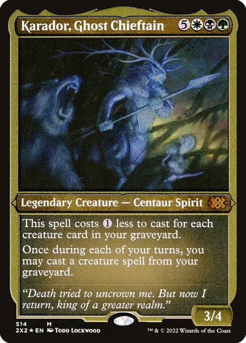 Karador, Ghost Chieftain (514) [Double Masters 2022]