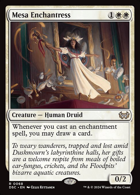 Mesa Enchantress (68) [Duskmourn: House of Horror Commander]
