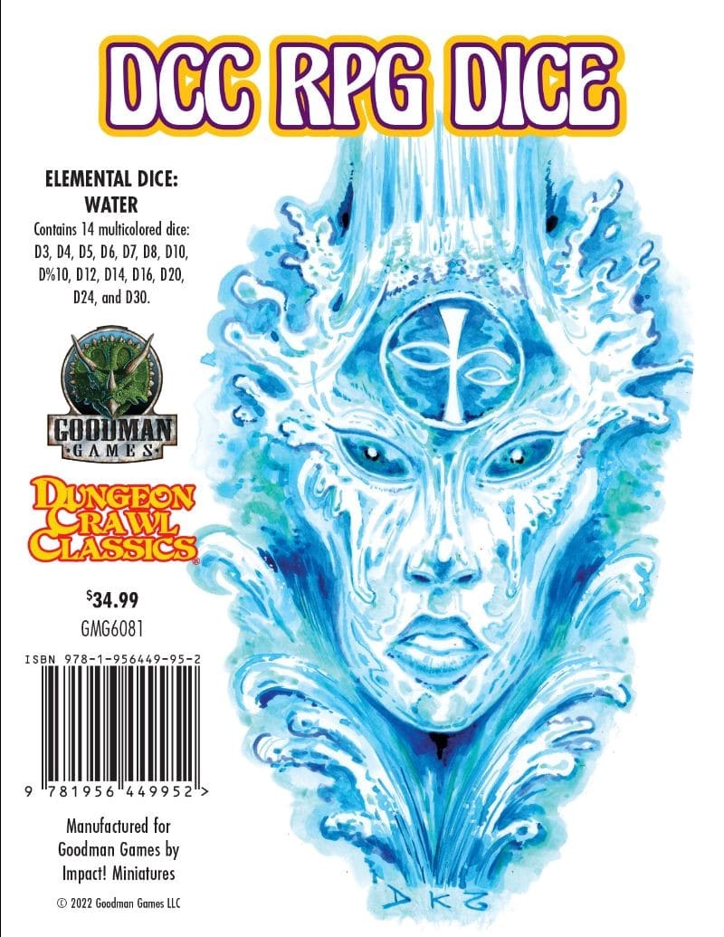 Dungeon Crawl Classics Elemental Water Dice image 0