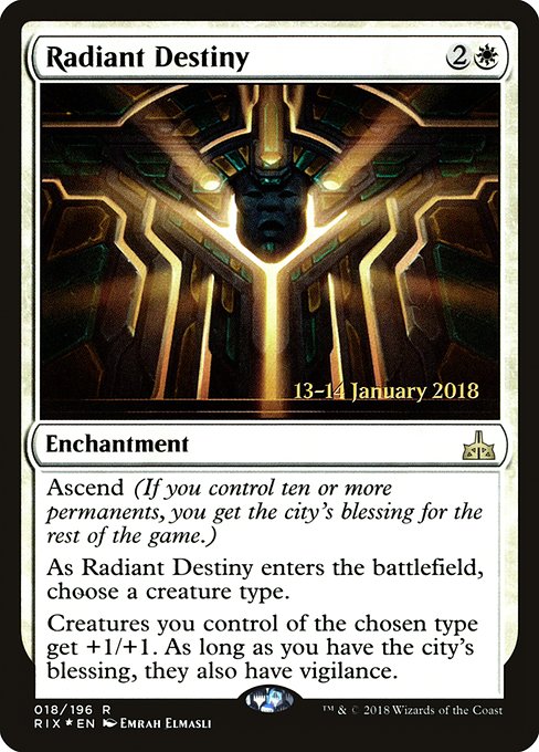 Radiant Destiny (18s) [Rivals of Ixalan Promos]