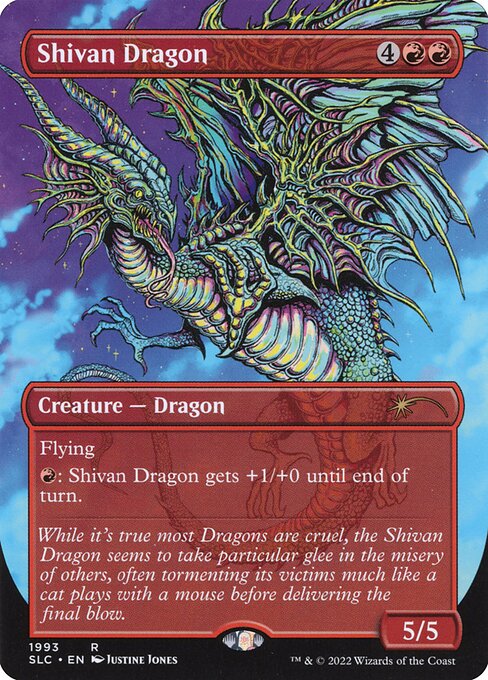 Shivan Dragon (1993) [Secret Lair 30th Anniversary Countdown Kit] [Borderless]