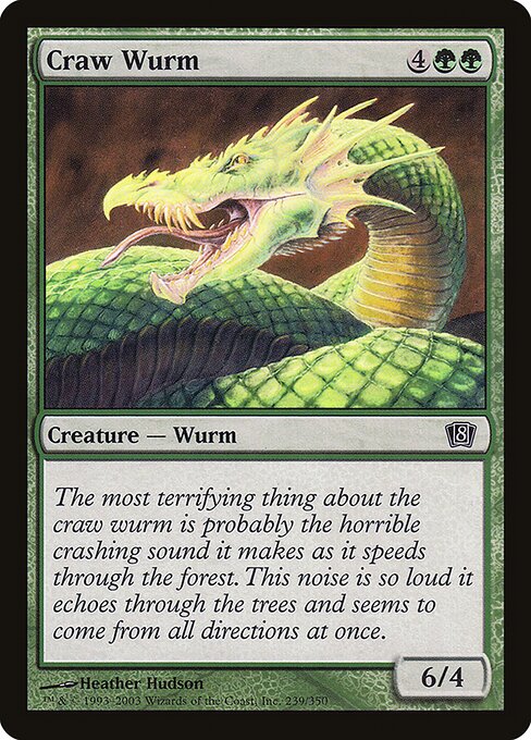 Craw Wurm (239★) [Eighth Edition]