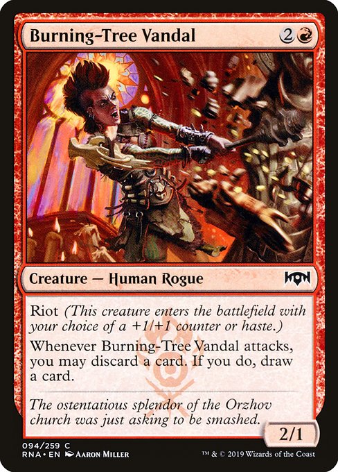 Burning-Tree Vandal (94) [Ravnica Allegiance]