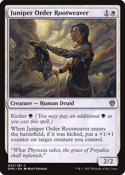 Juniper Order Rootweaver (22) [Dominaria United]