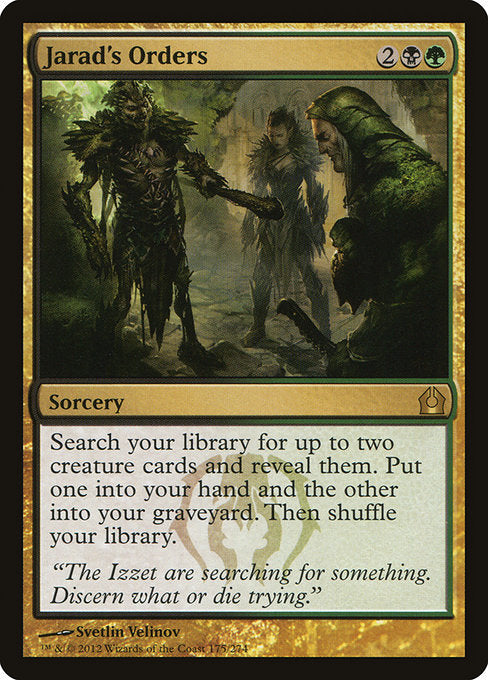 Jarad's Orders (175) [Return to Ravnica]