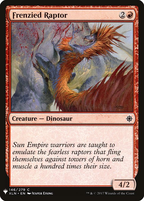 Frenzied Raptor (XLN-146) [The List]