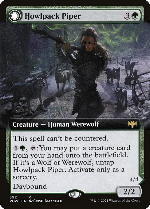 Howlpack Piper // Wildsong Howler (392) [Innistrad: Crimson Vow] [Extended Art]