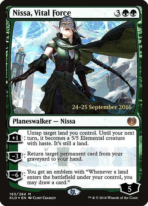 Nissa, Vital Force (163s) [Kaladesh Promos]
