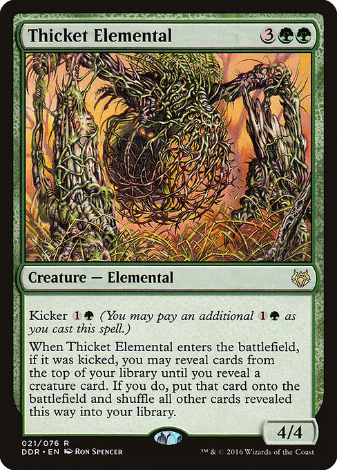 Thicket Elemental (21) [Duel Decks: Nissa vs. Ob Nixilis]