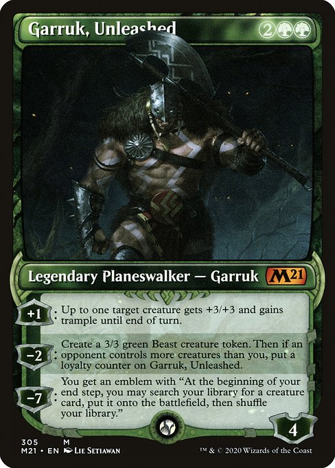 Garruk, Unleashed (305) [Core Set 2021] [Showcase]