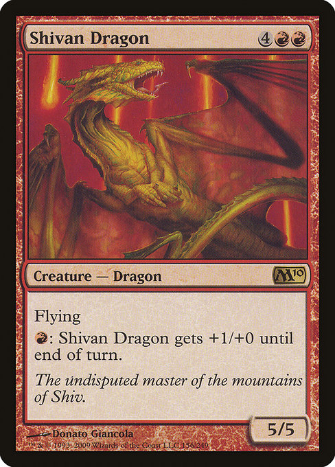 Shivan Dragon (156) [Magic 2010]