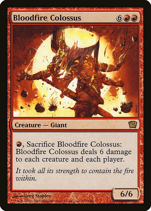 Bloodfire Colossus (177★) [Ninth Edition]