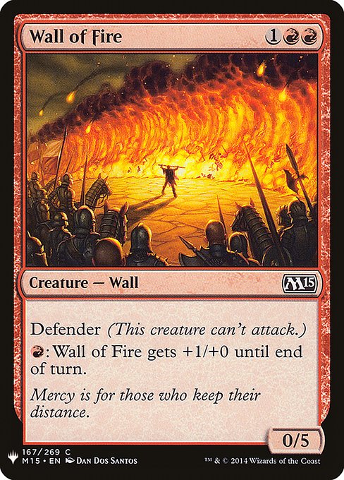 Wall of Fire (M15-167) [The List]