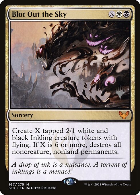 Blot Out the Sky (167p) [Strixhaven: School of Mages Promos]