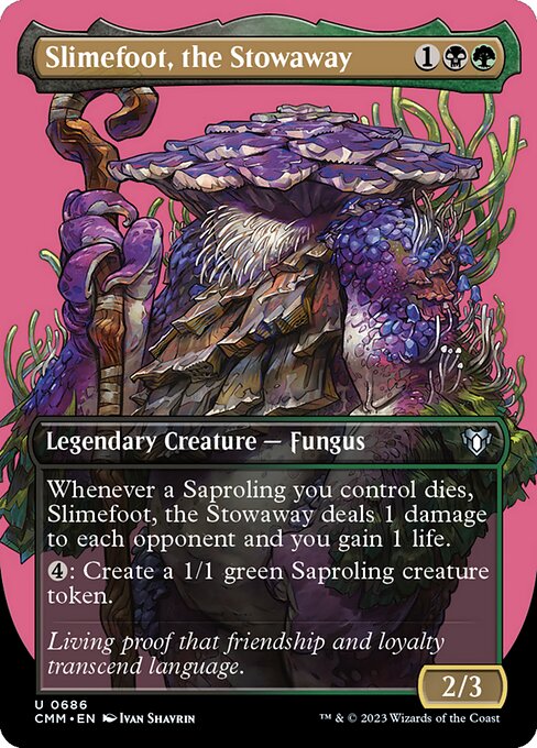 Slimefoot, the Stowaway (686) [Commander Masters] [Borderless]