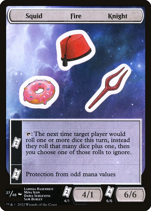 Squid Fire Knight (27) [Unfinity Sticker Sheets]