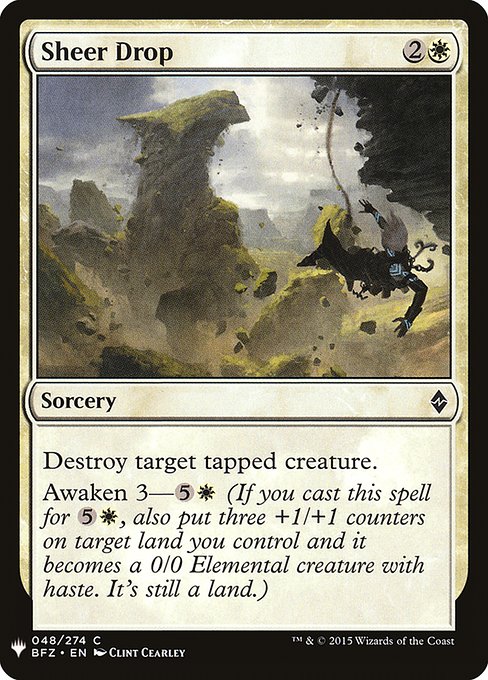 Sheer Drop (BFZ-48) [The List]