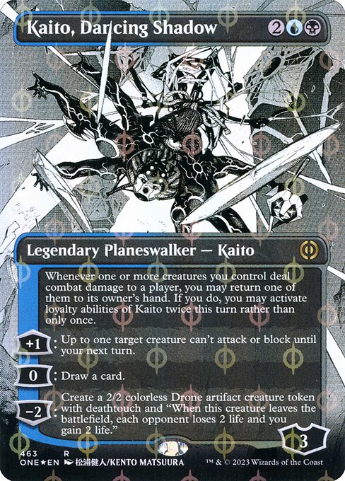 Kaito, Dancing Shadow (463) [Phyrexia: All Will Be One] [Showcase, Borderless]