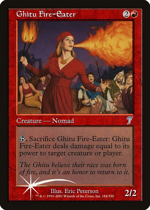 Ghitu Fire-Eater (184★) [Seventh Edition]