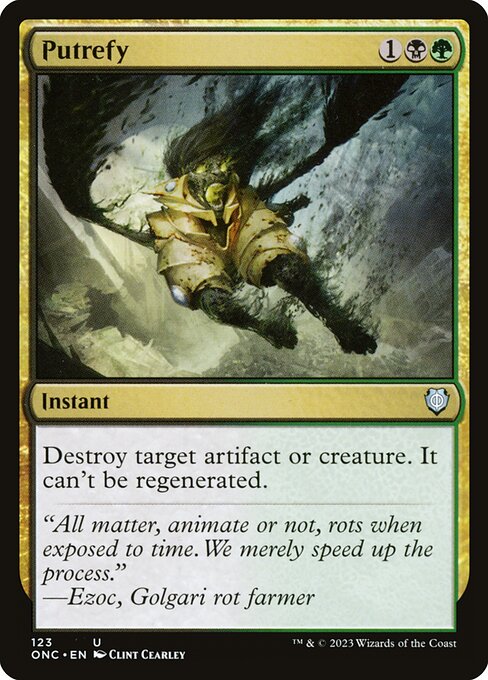 Putrefy (123) [Phyrexia: All Will Be One Commander]