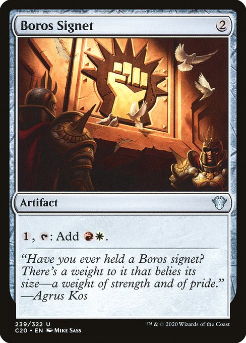Boros Signet (239) [Commander 2020]