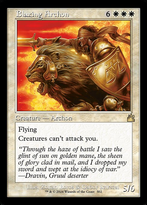 Blazing Archon (302) [Ravnica Remastered]
