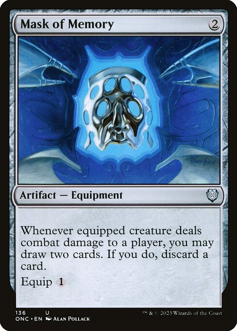 Mask of Memory (136) [Phyrexia: All Will Be One Commander]