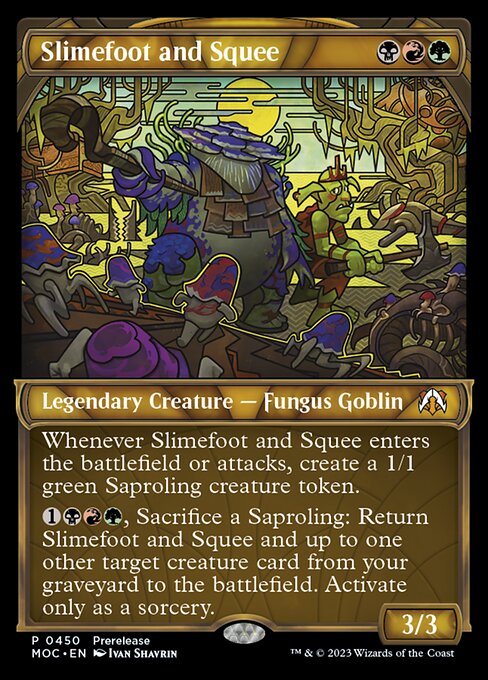 Slimefoot and Squee (450) [March of the Machine Commander] [Showcase]