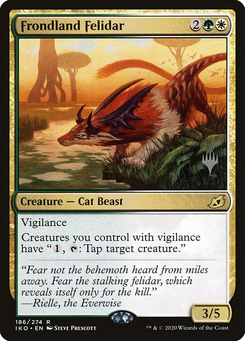 Frondland Felidar (186p) [Ikoria: Lair of Behemoths Promos]