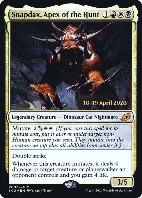 Snapdax, Apex of the Hunt (209s) [Ikoria: Lair of Behemoths Promos]