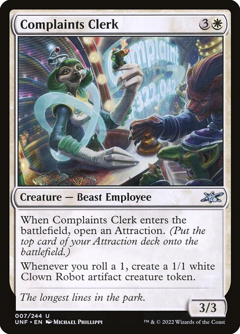 Complaints Clerk (7) [Unfinity]