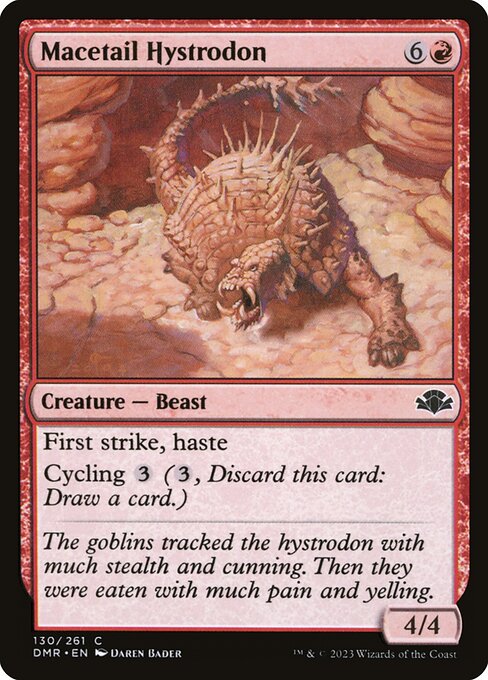 Macetail Hystrodon (130) [Dominaria Remastered]