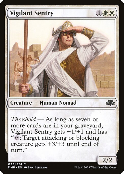 Vigilant Sentry (33) [Dominaria Remastered]