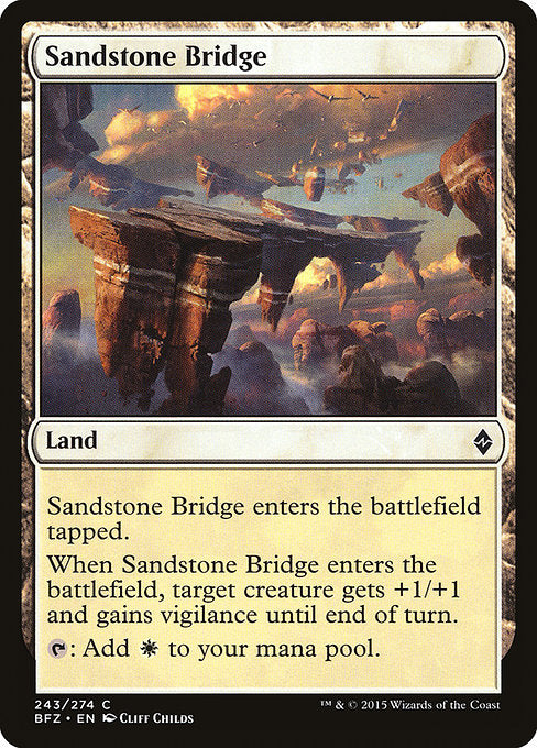Sandstone Bridge (243) [Battle for Zendikar]