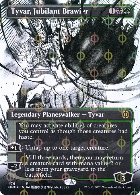 Tyvar, Jubilant Brawler (476) [Phyrexia: All Will Be One] [Showcase, Borderless]