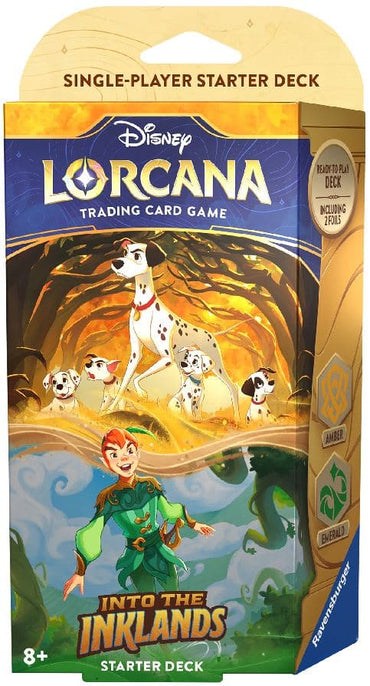 Disney Lorcana Into the Inklands: Emerald &amp; Amber Starter Deck image 0