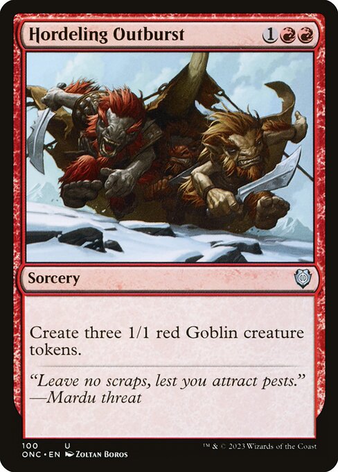 Hordeling Outburst (100) [Phyrexia: All Will Be One Commander]