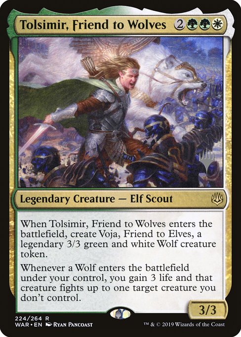 Tolsimir, Friend to Wolves (224p) [War of the Spark Promos]
