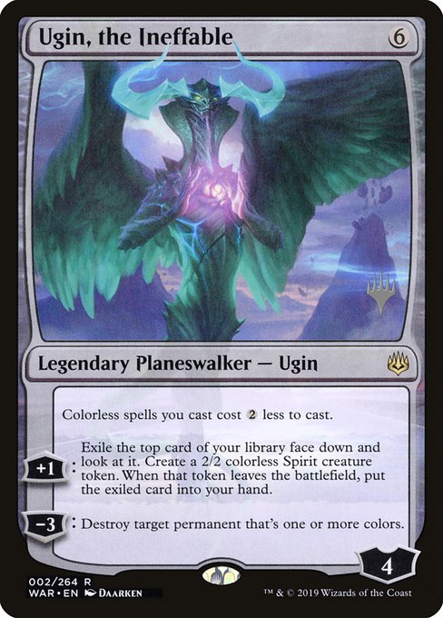 Ugin, the Ineffable (2p) [War of the Spark Promos]