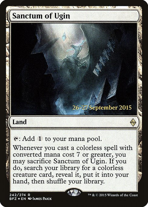 Sanctum of Ugin (242s) [Battle for Zendikar Promos]