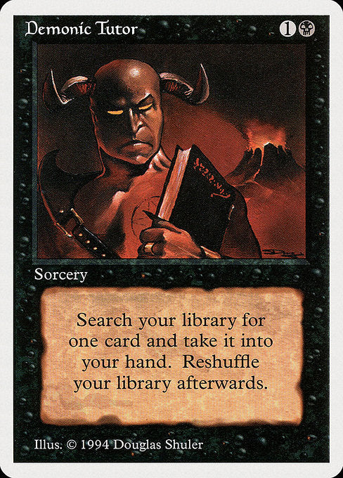 Demonic Tutor (105) [Summer Magic / Edgar]
